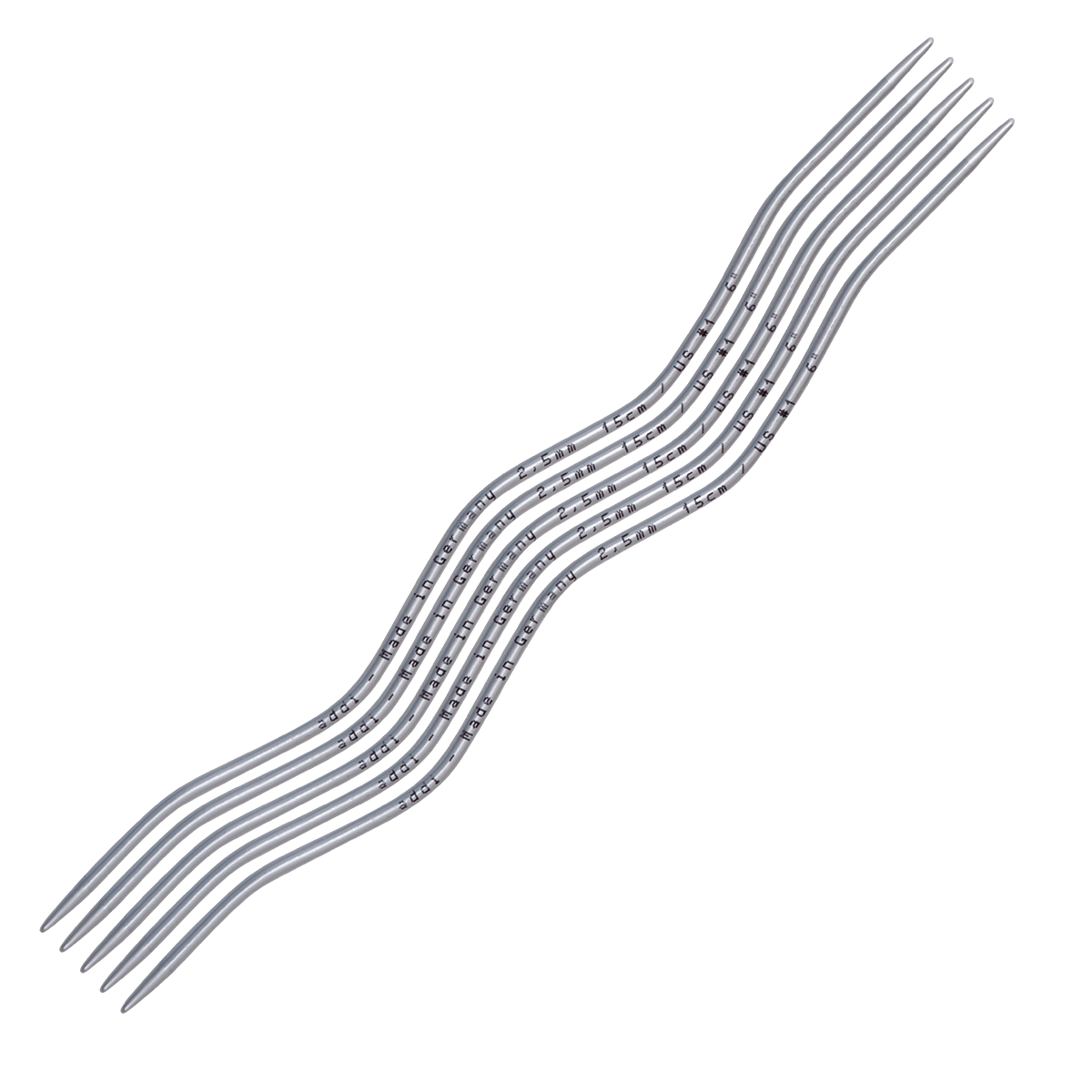 Addi Knitting Needles 2.00mm Addi | addiCraSy Snake Lace | Double Pointed Knitting Needles | 203-2 | 15cm