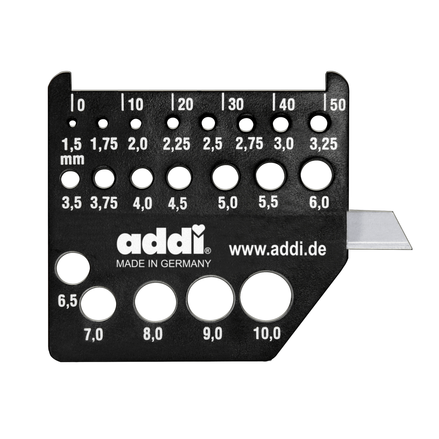 Addi Knitting Needles Addi | addiDimension | Needle Gauge with Blade | 404-7