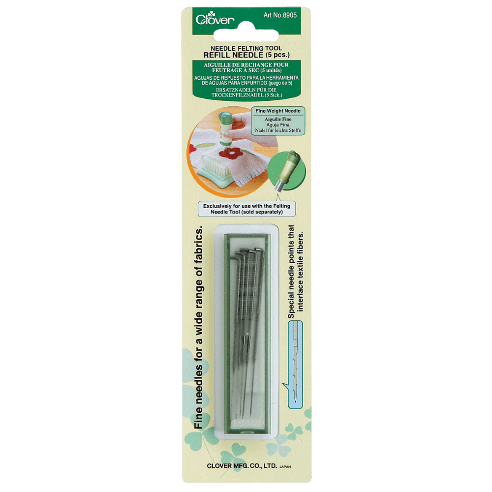 Clover Punch Needle Fine Weight Needles Clover | Needle Felting Tool Refill Needle