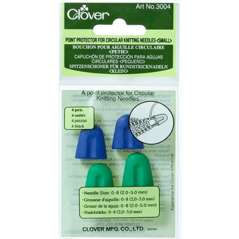 Clover Small - needle sizes 2.00 - 5.00mm Clover | Circular Knitting Needle Point Protectors