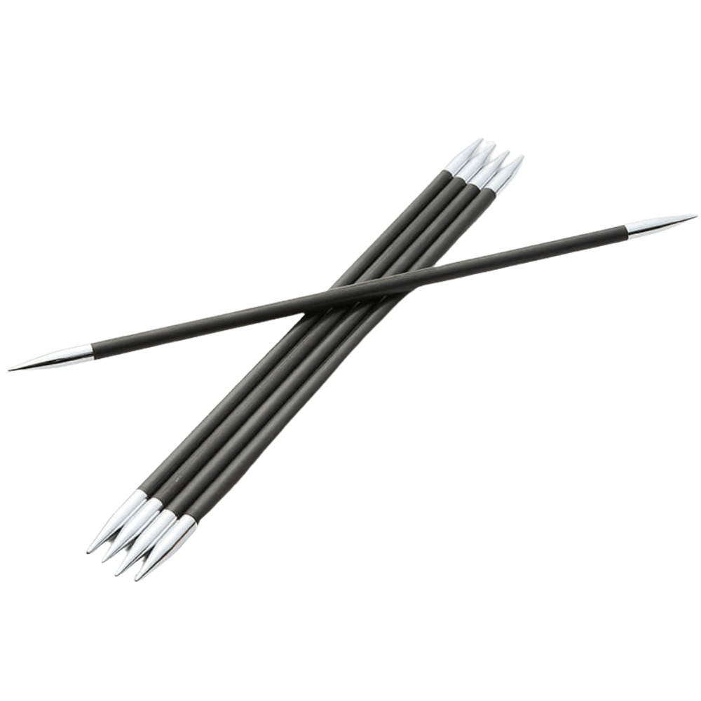 KnitPro Knitting Needles 15cm / 1.00mm KnitPro | Karbonz | Double Pointed Knitting Needles (DPN's)