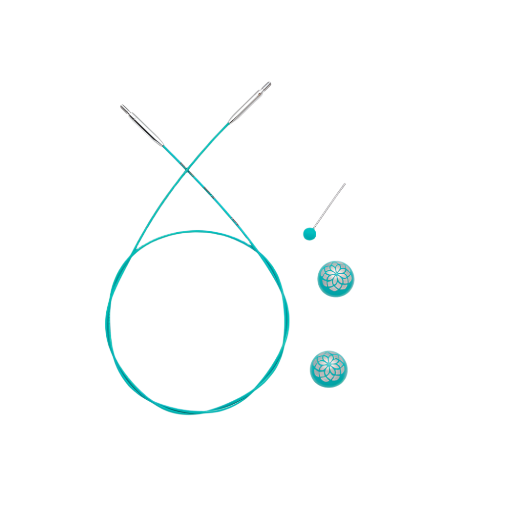 KnitPro Knitting Needles 20cm Cable to make a IC 40cm needle The Mindful Collection | Fixed Interchangeable Cables