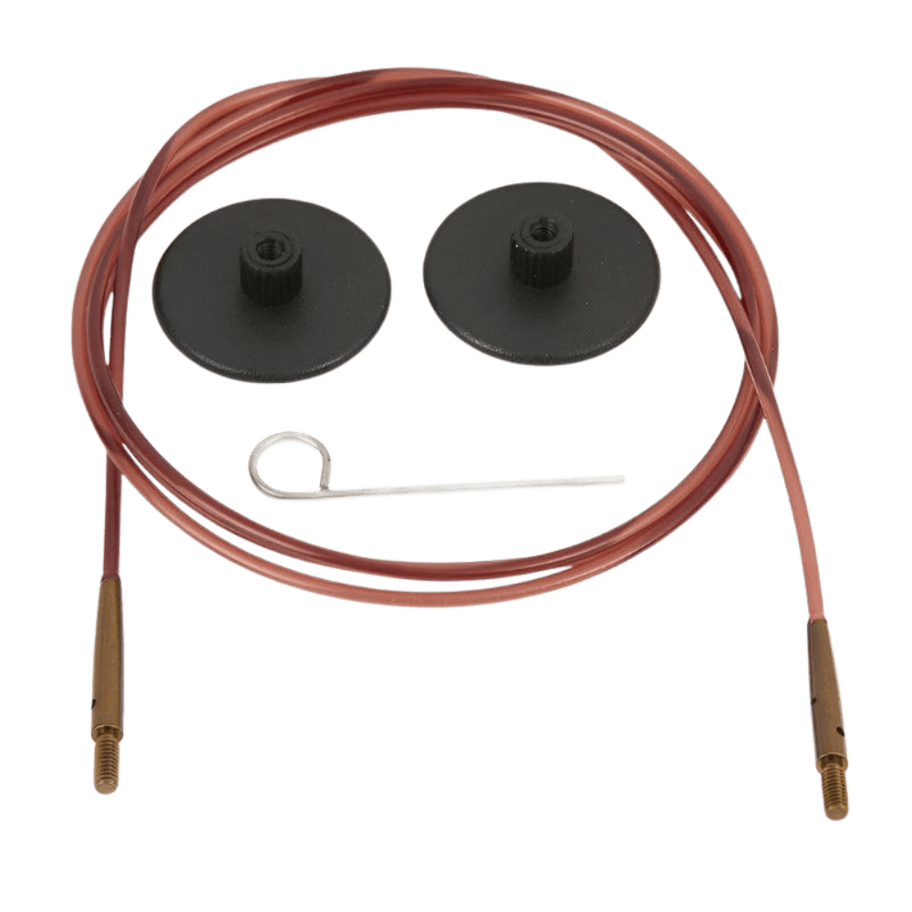 KnitPro Knitting Needles KnitPro | Brown Nylon Cables with Brown Connectors for Gingers range