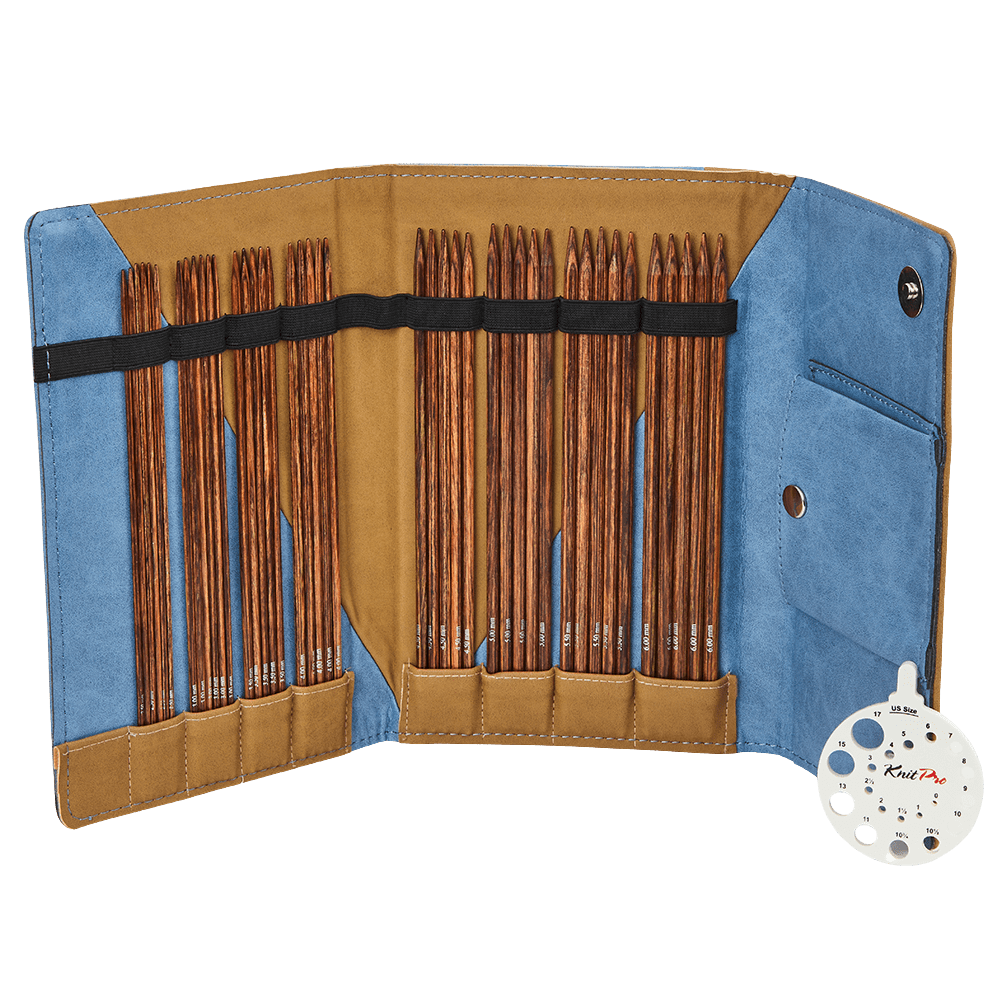 KnitPro Knitting Needles KnitPro | Ginger | Double Pointed Knitting Needle Set (DPN's) | 15cm | Midi Set