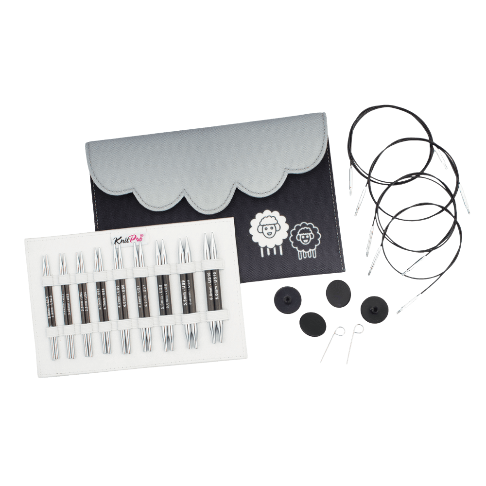 KnitPro Knitting Needles KnitPro | Karbonz | 10cm Special Interchangeable Knitting Needle Tips | Deluxe Set