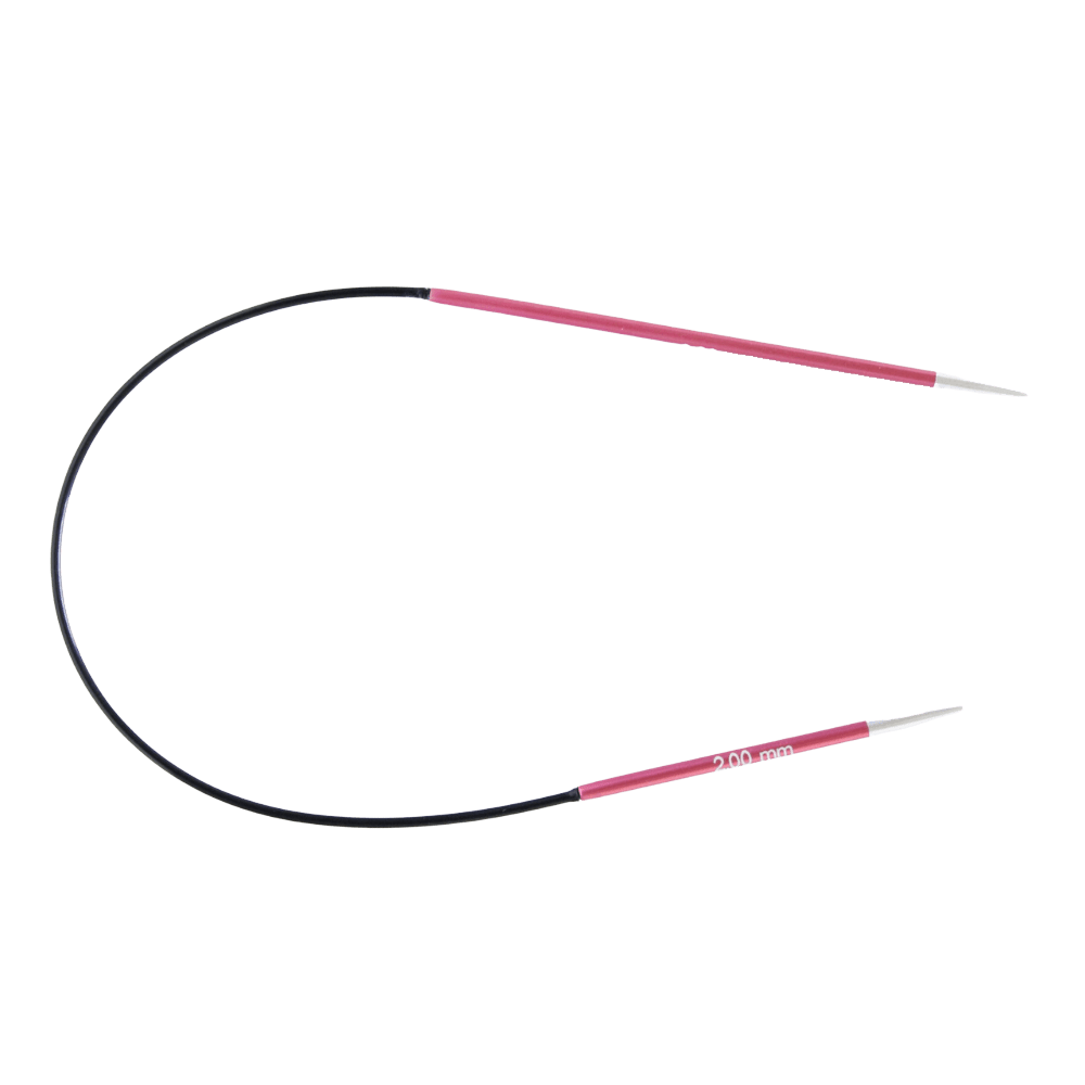 KnitPro Knitting Needles KnitPro | Zing | Asymmetric | 25cm Fixed Circular Knitting Needles