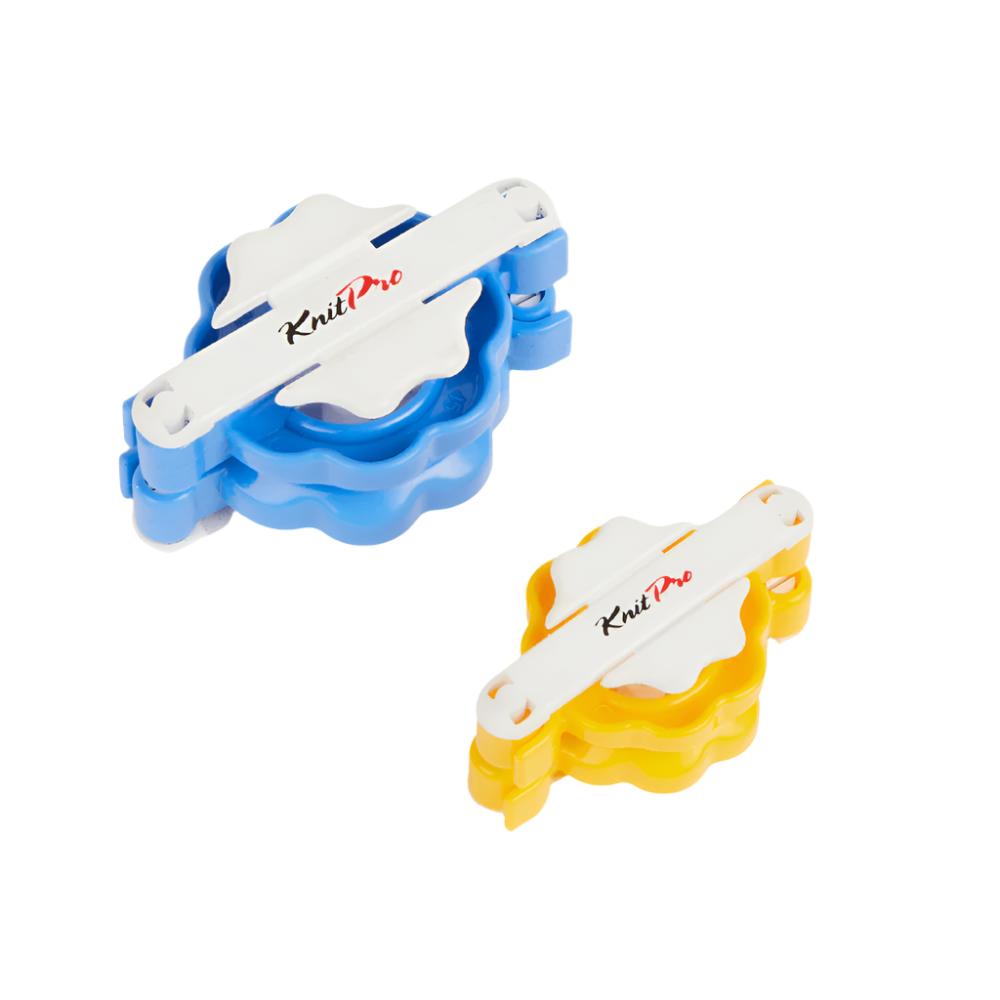 KnitPro Pom Pom Maker Blue and Yellow - 3.5cm and 4.5cm KnitPro | Pom Pom Makers | Nirvana