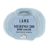 Lang Yarns Baby Wool Azure LANGYARNS | Baby Yarn | MERINO 200 BÉBÉ COLOUR | 4-Ply | 155