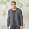 Lang Yarns Knitting Pattern ADAM Men's cardigan Pattern Bundle in LAMBSWOOL by LANGYARNS | Fatto a Mano 278-011