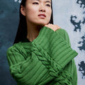 Lang Yarns Knitting Pattern ADRIANA Sweater Pattern Bundle in Merino 120 by LANGYARNS | Fatto a Mano 286-033