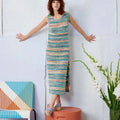 Lang Yarns Knitting Pattern ANISSA Dress Pattern Bundle in Fiesta by LANGYARNS | Fatto a Mano 284-011