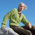 Lang Yarns Knitting Pattern APPLIED BOTANY Cardigan Pattern Bundle in Glory by LANGYARNS | WOOLADDICTS #13-001