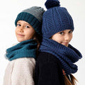Lang Yarns Knitting Pattern Bobble hat Pattern Bundle in ATLANTIS by LANGYARNS | Punto 41-003