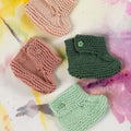 Lang Yarns Knitting Pattern Bootees Pattern Bundle in BABY COTTON by LANGYARNS | Punto 36-003