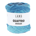Lang Yarns Knitting Pattern ca 76 x 182 cm - 4 balls / blue 1088.0011 IVANKA Crochet triangular shawl Pattern Bundle in Quattro Degradé by LANGYARNS | Punto 91-016