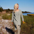 Lang Yarns Knitting Pattern CASSIE Cardigan Pattern Bundle in Cotton Tweed by LANGYARNS | Punto 90-006