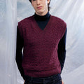Lang Yarns Knitting Pattern CHARLES Men's slipover Pattern Bundle in Cashmere premium by LANGYARNS | Fatto a Mano 286-078