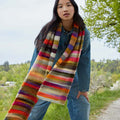 Lang Yarns Knitting Pattern Crocheted scarf Pattern Bundle in CLOUD by LANGYARNS | Punto 45-003
