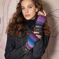Lang Yarns Knitting Pattern DEBRA Wrist warmers Pattern Bundle in Cloud by LANGYARNS | Punto 73-004