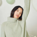 Lang Yarns Knitting Pattern ELEANOR Sweater Pattern Bundle in MALOU LIGHT by LANGYARNS | Fatto a Mano 278-015