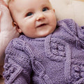 Lang Yarns Knitting Pattern ELINA Sweater Pattern Bundle in Merino 200 Bébé by LANGYARNS | Punto 80-010