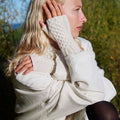 Lang Yarns Knitting Pattern ELISA Wrist warmers Pattern Bundle in Cashmere Extra Lace by LANGYARNS | Punto 94-007