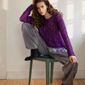 Lang Yarns Knitting Pattern EMKE Sweater Pattern Bundle in Cashmere Dreams by LANGYARNS | Punto 78-004