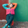 Lang Yarns Knitting Pattern ENERGY GIVER Cardigan Pattern Bundle in FIRE by LANGYARNS | WOOLADDICTS #11-023