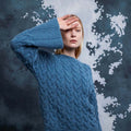 Lang Yarns Knitting Pattern ESTELLE Sweater Pattern Bundle in Malou light by LANGYARNS | Fatto a Mano 286-052