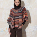 Lang Yarns Knitting Pattern FEDERIKE Crocheted cape Pattern Bundle in Magnolia by LANGYARNS | Punto 74-003