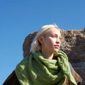 Lang Yarns Knitting Pattern FIELD BOTANICS Triangular shawl Pattern Bundle in Memory by LANGYARNS | WOOLADDICTS #13-002