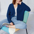Lang Yarns Knitting Pattern FRAUKE Cardigan Pattern Bundle in Oceania by LANGYARNS | Fatto a Mano 284-017