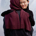 Lang Yarns Knitting Pattern GABRIEL Hooded scarf Pattern Bundle in Cashmere Premium by LANGYARNS | Fatto a Mano 286-079
