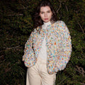 Lang Yarns Knitting Pattern GWEN Jacket Pattern Bundle in Mosaic by LANGYARNS | Punto 84-044