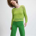 Lang Yarns Knitting Pattern ISABEL Sweater Pattern Bundle in Baby Cotton by LANGYARNS | Fatto a Mano 280-057