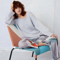 Lang Yarns Knitting Pattern ISALIE Top Down Sweater Pattern Bundle in Norma by LANGYARNS | Fatto a Mano 284-002