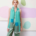 Lang Yarns Knitting Pattern Izzy Scarf Pattern Bundle in Oceania by LANGYARNS | Fatto a Mano 288-019