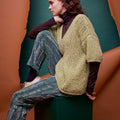 Lang Yarns Knitting Pattern JACKY Sweater Pattern Bundle in Avalon by LANGYARNS | Fatto a Mano 286-018