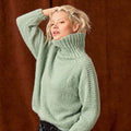 Lang Yarns Knitting Pattern JAMILA Sweater Pattern Bundle in Malou Light by LANGYARNS | Fatto a Mano 282-026