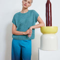 Lang Yarns Knitting Pattern KORA Slipover Pattern Bundle in Vaya by LANGYARNS | Fatto a Mano 284-036