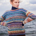 Lang Yarns Knitting Pattern NADIA Sweater Pattern Bundle in Infinity by LANGYARNS | Punto 85