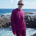 Lang Yarns Knitting Pattern OCEANHOLIC Sweater Pattern Bundle in MEMORY by LANGYARNS | WOOLADDICTS #11-001