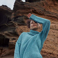 Lang Yarns Knitting Pattern ODESSA Sweater Pattern Bundle in DONEGAL TWEED+ by LANGYARNS | Punto 77-006
