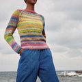 Lang Yarns Knitting Pattern ODINA Sweater Pattern Bundle in Infinity by LANGYARNS | Punto 85