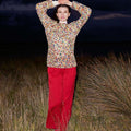 Lang Yarns Knitting Pattern PAIGE Sweater Pattern Bundle in Mosaic by LANGYARNS | Punto 84-022