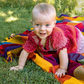 Lang Yarns Knitting Pattern Romper dress Pattern Bundle in BABY COTTON COLOUR by LANGYARNS | Punto 56-007
