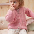 Lang Yarns Knitting Pattern SIGRID Cardigan Pattern Bundle in Merino 200 Bébé by LANGYARNS | Punto 80-015