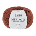 Lang Yarns Knitting Pattern Small - 17 balls / cognac 733.0115 Sweater Pattern Bundle in MERINO 70 by LANGYARNS | Punto 55-005