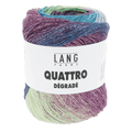 Lang Yarns Knitting Pattern Small-Medium - 3 balls / purple/green/blue 1088.0019 FRANCINE Slipover Pattern Bundle in Quattro Degradé by LANGYARNS | Punto 91-001