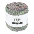 Lang Yarns Knitting Pattern Small-Medium - 5 balls / fuchsia/green/blue 1155.0003 YANNIE Sweater Pattern Bundle in Illusion by LANGYARNS | Punto 81-009